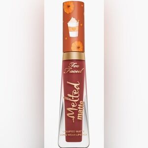 🆕TOO FACED Pumpkin Spice Flavored Matte lip gloss